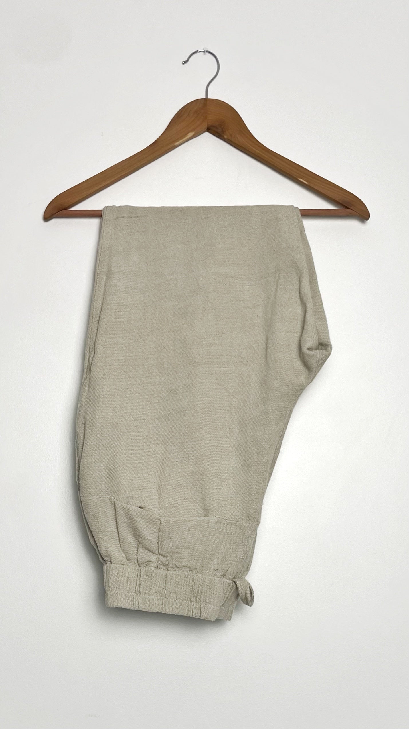 Raw Linen Joggers