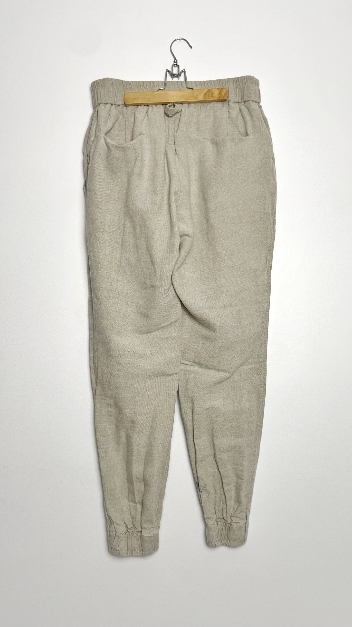 Raw Linen Joggers