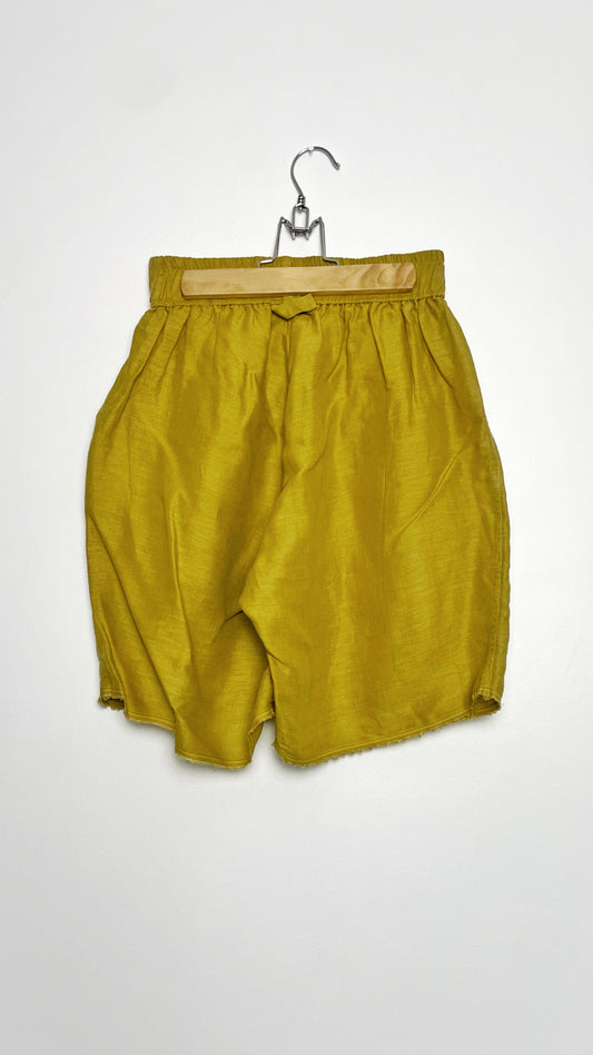 Golden Linen Shorts
